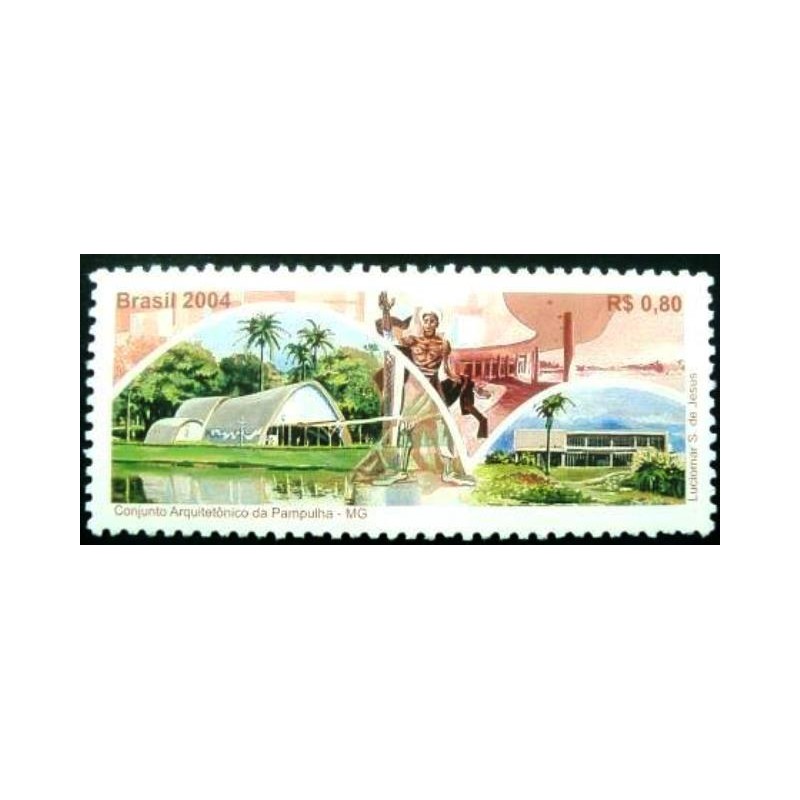 Selo postal do Brasil de 2004 - Pampulha M