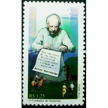 Selo postal do Brasil de 2005 Contador de Histórias M