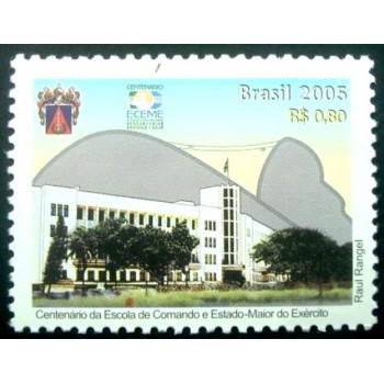 Selo postal do Brasil de 2005 Centenário ECEME M