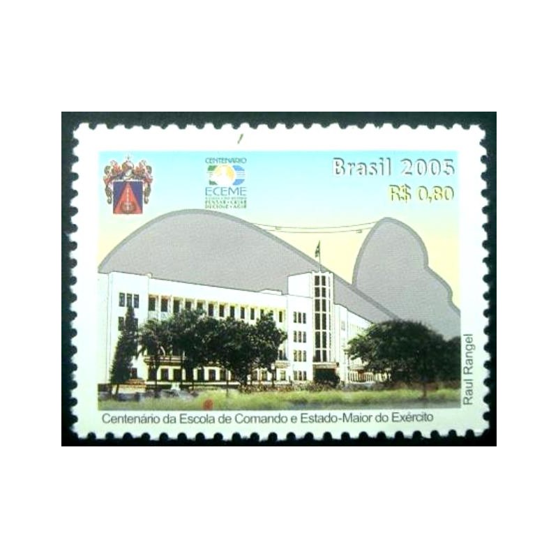 Selo postal do Brasil de 2005 Centenário ECEME M