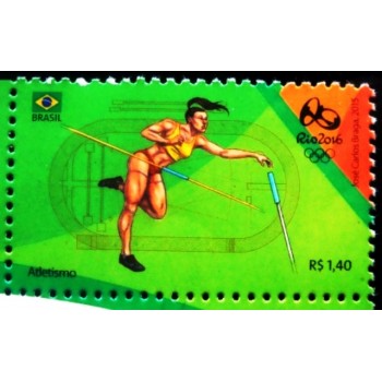 Selo postal do Brasil de 2015 Atletismo