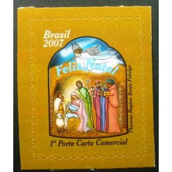 Imagem similar à do selo postal do Brasil de 2007 Presépio M