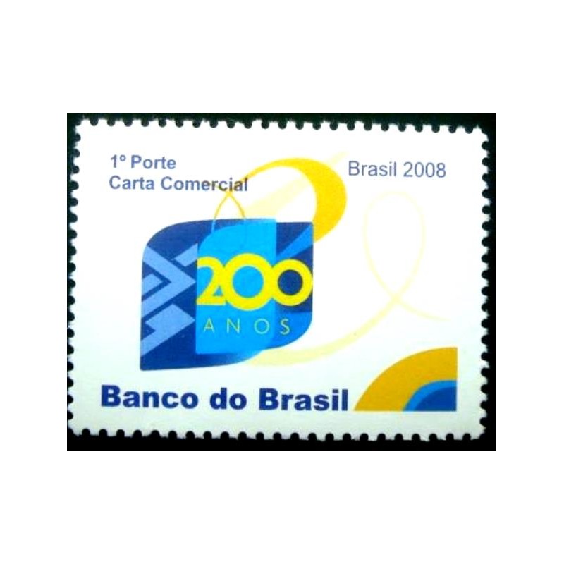 Selo postal do Brasil de 2008 Banco do Brasil M