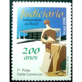 Selo postal do Brasil de 2008 Judiciário M