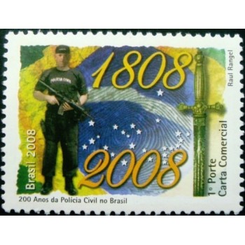Selo postal do Brasil de 2008 Polícia Civil M