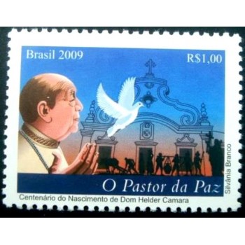 Selo postal do Brasil de 2009 O Pastor da Paz M