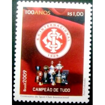 Selo postal do Brasil de 2009 S.C. Internacional M