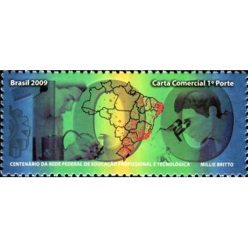 Selo postal do Brasil de 2009 Educação Profissional e Tecnológica