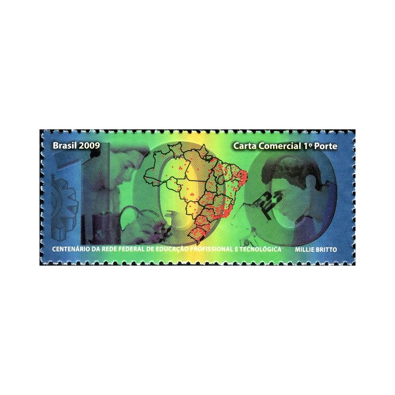 Selo postal do Brasil de 2009 Educação Profissional e Tecnológica
