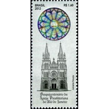 Selo postal do Brasil de 2012 Igreja Presbiteriana