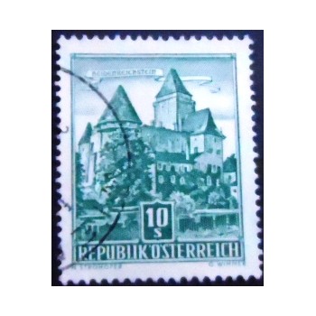 Imagem do Selo postal da Áustria de 1957 Heidenreichstein Castle