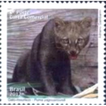 Selo postal do Brasil de 2012 Jaguarundi