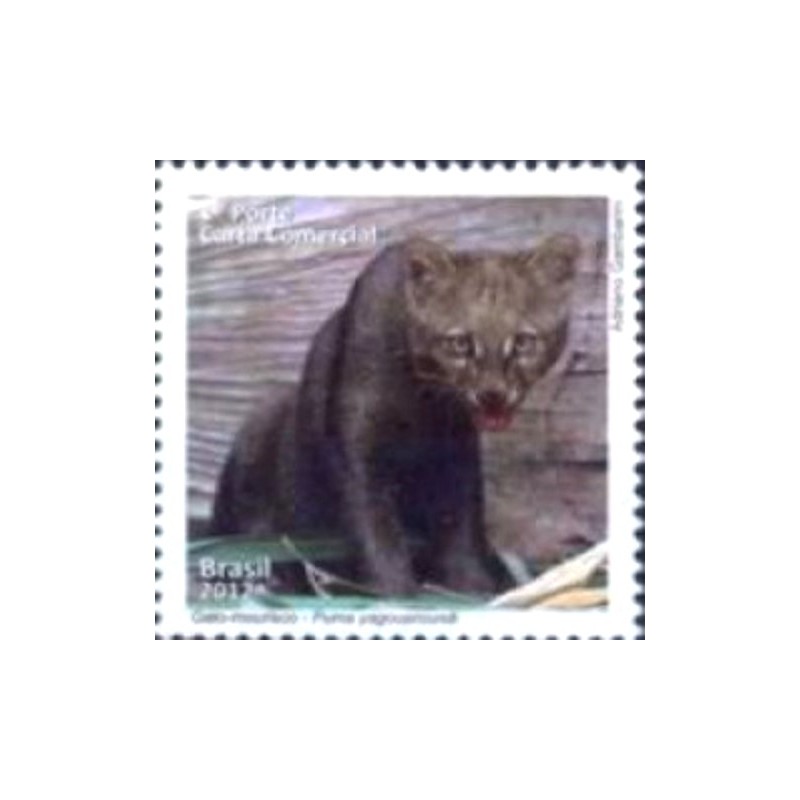 Selo postal do Brasil de 2012 Jaguarundi