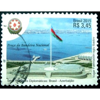 Selo postal do Brasi de 2015 Azerbaijão U
