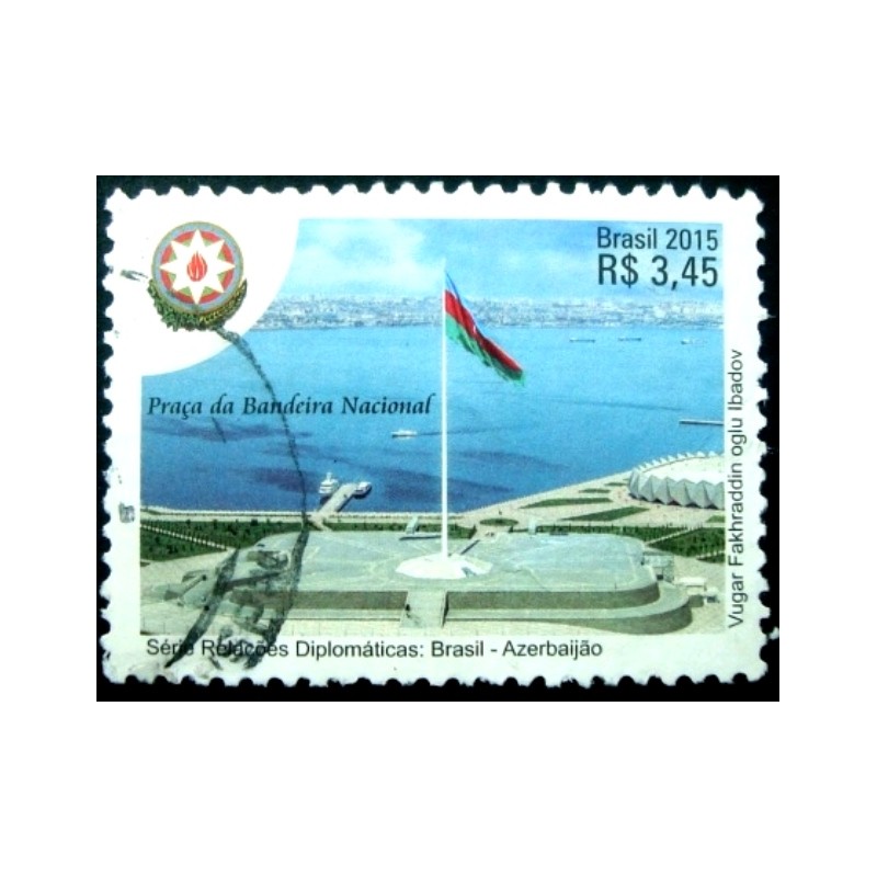 Selo postal do Brasi de 2015 Azerbaijão U