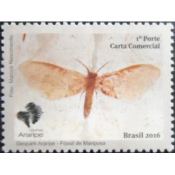 Selo postal do Brasil de 2016 Mariposa