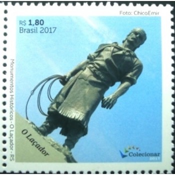 Selo postal do Brasil de 2017 O Laçador M