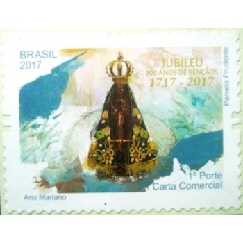 Selo postal do Brasil de 2017 Nossa Senhora Aparecida M