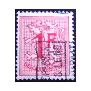 Imagem do Selo postal da Bélgica de 1951 Number on Heraldic Lion Small Format 1 SEV