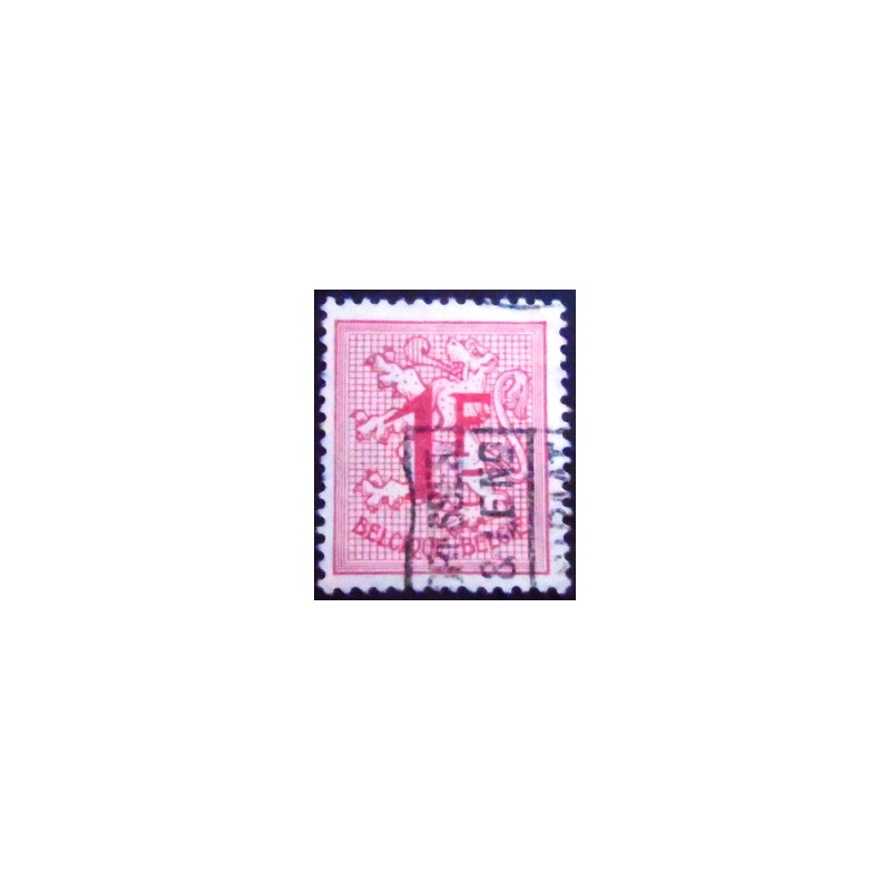 Imagem do Selo postal da Bélgica de 1951 Number on Heraldic Lion Small Format 1 SEV