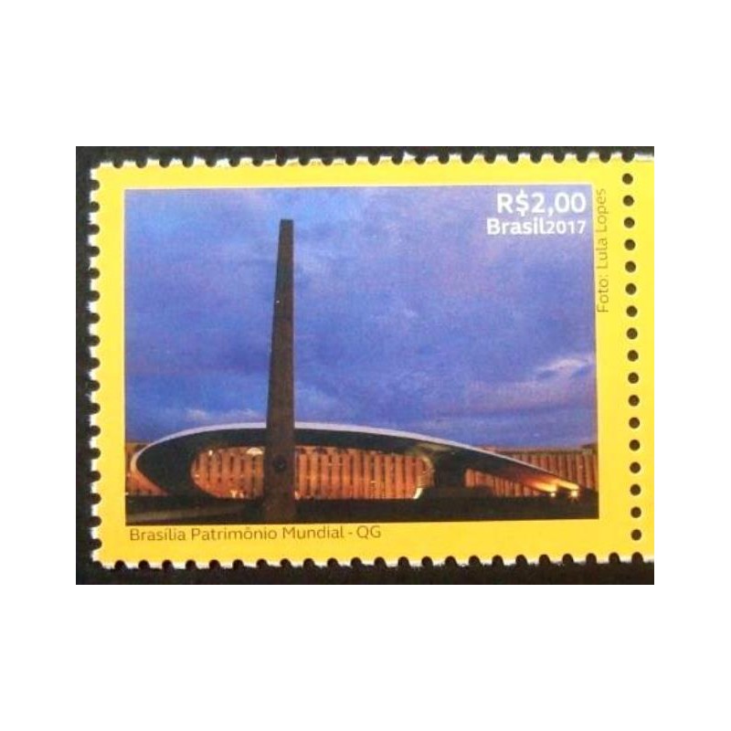 Selo postal do Brasilde 2017 QG Obelisco Militar