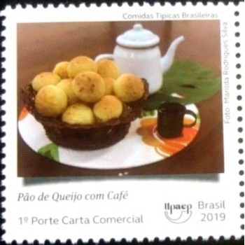 Selo postal do Brasil de 2019  Pão de Queijo