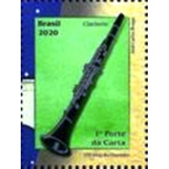 Selo postal do Brasil de 2020 Clarinete