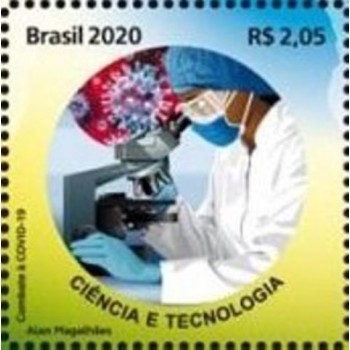 Selo postal do Brasil de 2020 Ciência e Tecnologia