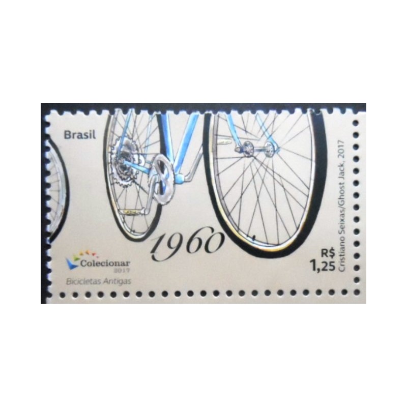 Selo postal do Brasil de 2017 Bicycle of 1960 M