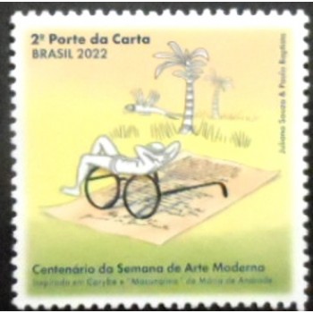 Selo postal do Brasil de 2022 - Karybe e Macunaíma M