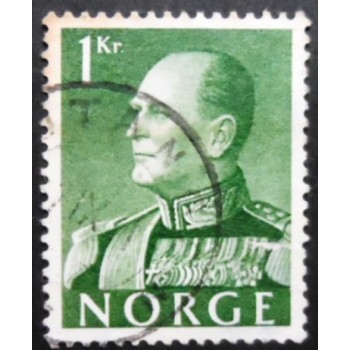 Selo postal da Noruega de 1959 King Olav V 1