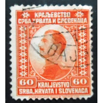 Selo postal do Estado dos Eslovenos de 1921 Crown Prince Alexander 60