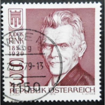 Selo postal da Áustria de 1979 Jodok Fink