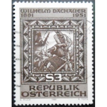 Selo postal da Áustria de 1981 Wilhelm Dachauer