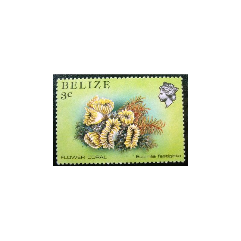 Imagem do selo Selo postal de Belize de 1984 Smooth Flower Coral