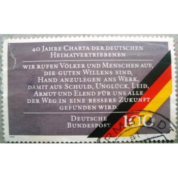 Selo postal da Alemanha de 1990 Closing sentence of Charter