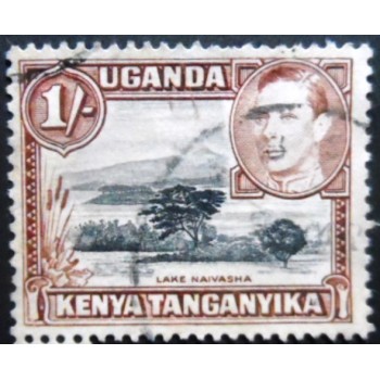 Selo postal da África Oriental Britânica de 1938 Lake Naivasha 1