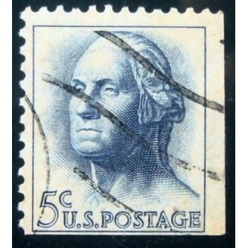 Imagem similar à do selo postal dos Estados Unidos de 1962 George Washington 5 xEru