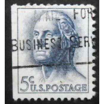 Imagem similar á do selo postal dos Estados Unidos de 1962 George Washington yDl