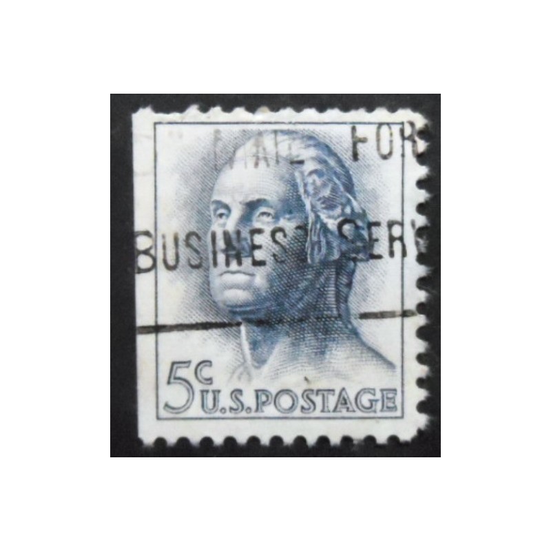 Imagem similar á do selo postal dos Estados Unidos de 1962 George Washington yDl