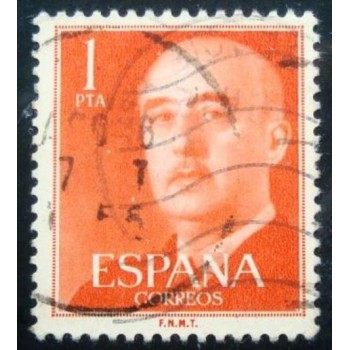 Imagem similar à do selo postal da Espanha de 1955 General Franco 1 SEV