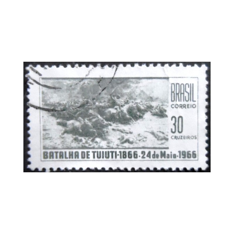 Imagem similar à do selo postal do Brasil de 1966 Batalha de Tuiuti U