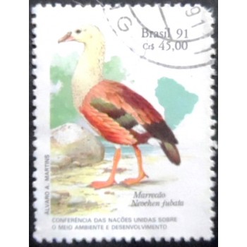 Selo postal do Brasil de 1991 Marrecão