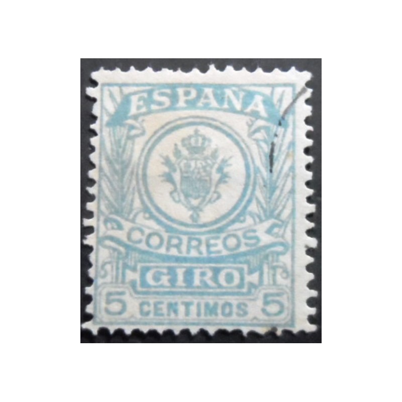 Selo postal da Espanha de 1911 Coat of Arms 5