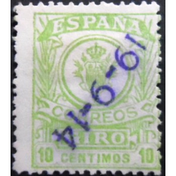 Selo postal da Espanha de 1911 Coat of Arms 10