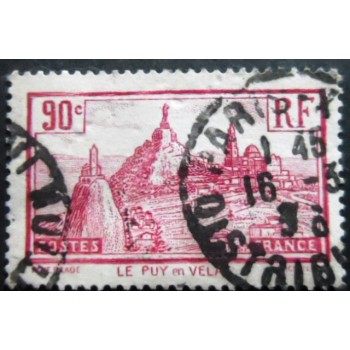 Selo postal da França de 1933 - Le Puy en Velay U