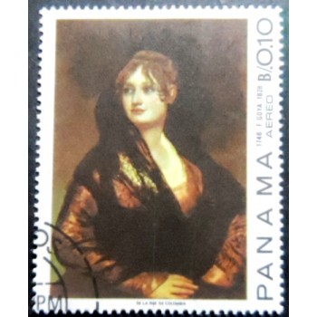 Selo postal do Panamá de 1967 Doña Isabel Cobos de Porcel