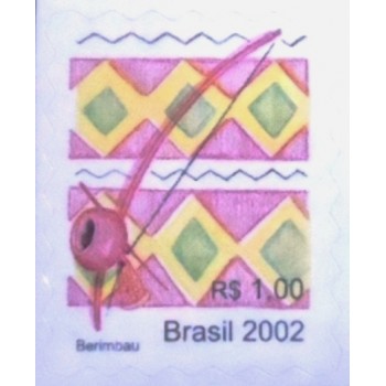 Selo postal do Brasil de 2002 - Berimbau M