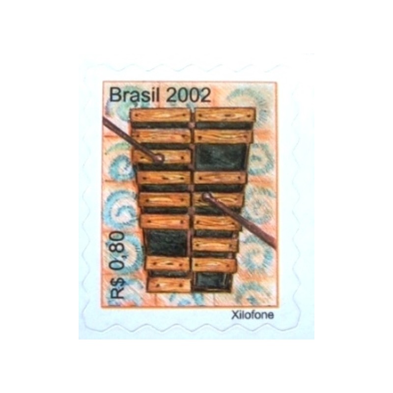 Selo postal do Brasil de 2002  - Xilofone M