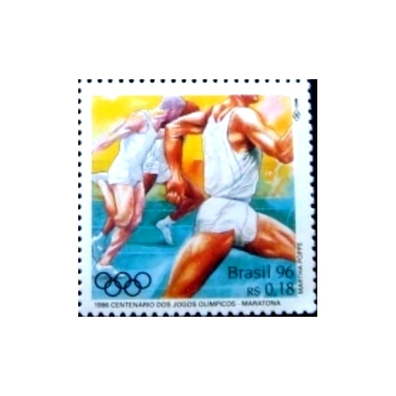 Selo postal do Brasil de 1996 Maratona M